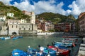 Italy. Liguria. Cinque Terre. The village of Vernazza Royalty Free Stock Photo