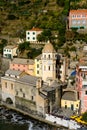 Italy. Liguria. Cinque Terre. The village of Vernazza Royalty Free Stock Photo
