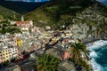 Italy. Liguria. Cinque Terre. The village of Vernazza Royalty Free Stock Photo