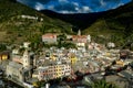 Italy. Liguria. Cinque Terre. The village of Vernazza Royalty Free Stock Photo