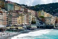 Italy. Liguria. The colored facades of Camogli