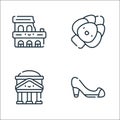 italy line icons. linear set. quality vector line set such as high heel, pantheon, artichoke