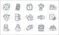 Italy line icons. linear set. quality vector line set such as spaghetti, pepperoni, sauce, pantheon, perfume, grapes, fish, coffee