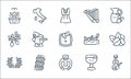 Italy line icons. linear set. quality vector line set such as violin, gladiator, laurel, wine, pisa tower, olive, gondola, harp,