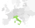 Italy Location Map