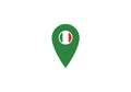 Italy location pin map navigation label symbol
