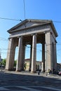 Italy, Milan: Antique door Porta Ticinese.