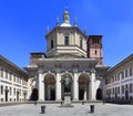 Italy - Lombardy - Milan - basilica of San Lorenzo and the statue of Constantin by the Corso di Porta Ticinese