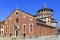 Italy - Lombardy - Milan - the Santa Maria delle Grazie church with the Last supper fresco by Leonardo da Vinci