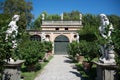 Italy, Lucca - September 13 2014: the view the garden of Palazzo Pfanner