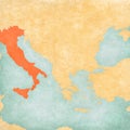 Map of Balkans - Italy