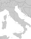 Italy - Map of Italy - High Detailed