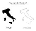 Italy map. Royalty Free Stock Photo