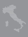 Italy map vector illustration using white straight lines