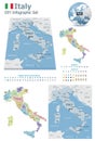 Italy maps with markers