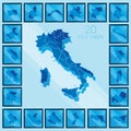 italy maps. Vector illustration decorative design Royalty Free Stock Photo