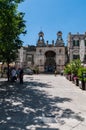 Italy.  Matera.  Piazza del Sedile with the ancient Palazzo del Sedile. From 1550 to 1944 was the seat of the city government Royalty Free Stock Photo