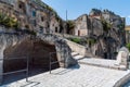 Italy. Matera. Sasso Caveoso. Rupestrian architecture. Underground Church of Santa Lucia alle Malve, 8th - 13th centuries