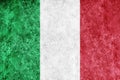 Italy Metallic flag, Textured flag