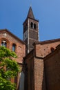 The Basilica of Sant Eustorgio ,vertical view of the bell tower