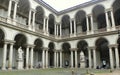 Italy, Milan, Brera Art Gallery (Pinacoteca di Brera), courtyard