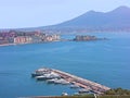 Italy Naples the gulf from the Posillipo neighbourhood Royalty Free Stock Photo