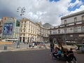 Italy, Naples - Piazza Trieste e Trenta. Royalty Free Stock Photo