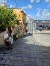 Italy, Naples - the street at the old town. Royalty Free Stock Photo