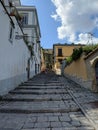 Italy, Naples - the street in old town. Royalty Free Stock Photo