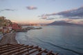 Naples - Vesuvius sunset Royalty Free Stock Photo