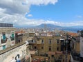 Italy, Naples - the Vesuvius volcano. Royalty Free Stock Photo