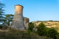 Italy, Old ruins and panoramic view