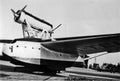 1933, Italy, Orbetello - Balbo`s North Atlantic Flight - A Savoia Marchetti seaplane is ready for departure