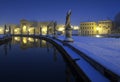 Italy, Padua - Prato della Valle square by night