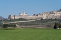 Italy, Panorama of Assisi Royalty Free Stock Photo