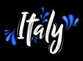 Italy Patriotic Banner design Italian flag colors vector illustration Royalty Free Stock Photo