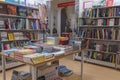 ITALY, PERUGIA - FEBRUARY 28, 2018: Bookshop interior now looks like foodstore merchandising