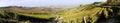 Italy, Piedmont, Alba panoramic view of the autumn landscape with its vineyards and hills Royalty Free Stock Photo