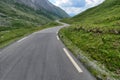 Mountain landscape with curved road Royalty Free Stock Photo