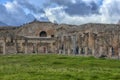 Italy, Pompeii, 02,01,2018Ancient columns ruins after the erup