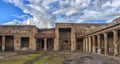 Italy, Pompeii, 02,01,2018 Courtyard of Stabian baths (Term