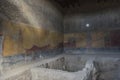 Painting in a house of Pompeii, an ancient Roman town destroyed