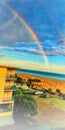 Italy rainbow ocean beach vacation