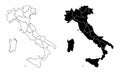 Italy regions maps