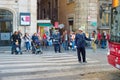 Italy road policeman Royalty Free Stock Photo