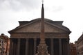 Italy, Roma,The Pantheon and the Fontana del Pantheon. Royalty Free Stock Photo