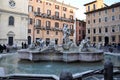 Italy, Roma. Piazza Navona. Fountain of Neptune