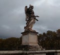 Italy, Rome, Aelian Bridge (Ponte Sant\'Angelo), statue Angel with the Nails