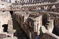 Detailed view of Colosseum interior, Rome, Lazio, Italy Royalty Free Stock Photo