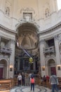 Yellow head in Santa Maria in Montesanto church, Rome, Italy